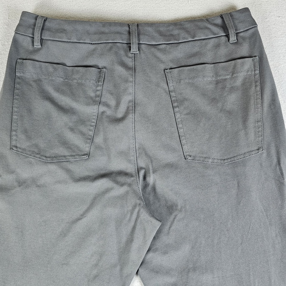 BYLT Everyday Pants Womens Large Ash Gray Lightweight Office Casual Stretch - Picture 16 of 16